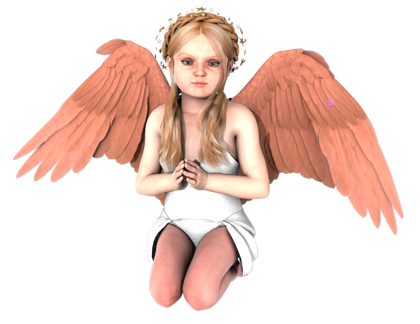 Image virtuelle d’ange en 3D : (tube-png)