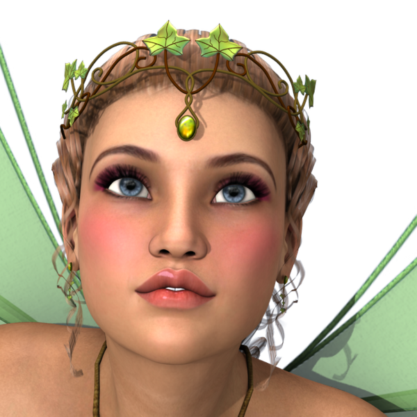 Image de femme virtuelle (fée papillon-fantasy) en 3D